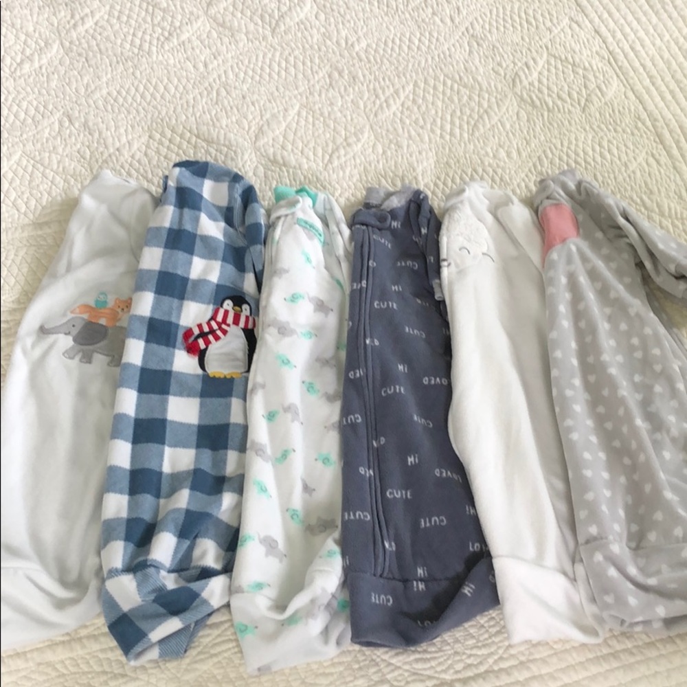 Bundle of 6 Carter’s/Child of Mine Sleepbags